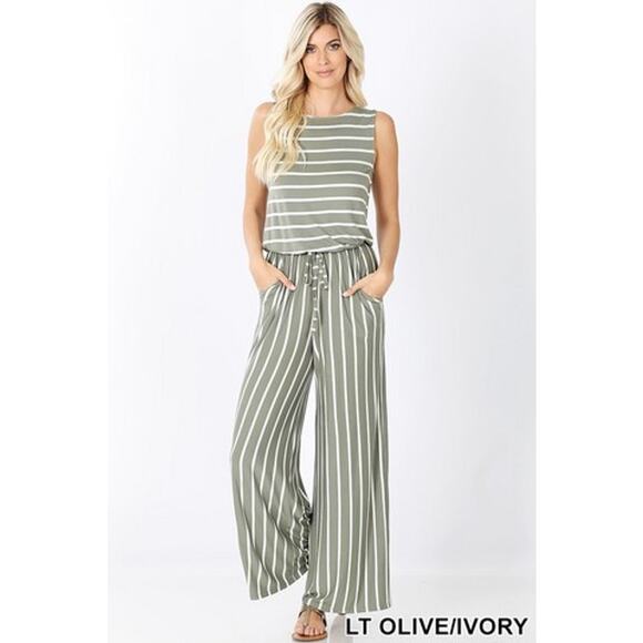 Zenana Outfitters Pants - Zenana Jumpsuit-Size Medium-Style RP2423ABS